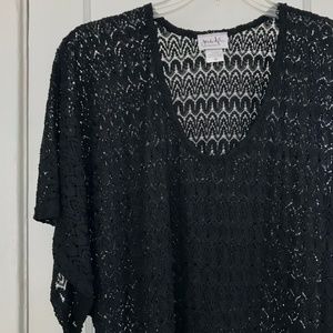 J. Taylor Crochet Swim Cover-up